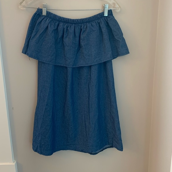 Dresses & Skirts - Ladies Off The Shoulder Demin Mini - Med